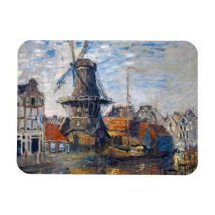Claude Monet - Windmill, Amsterdam Magnet
