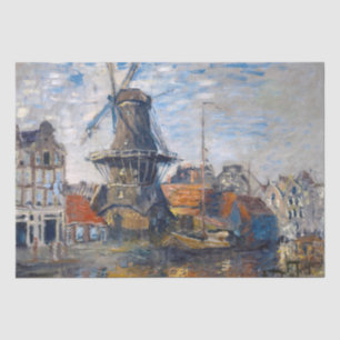 Claude Monet - Windmill, Amsterdam  Tissue Paper