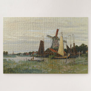 Claude Monet Windmill at Zaandam Jigsaw Puzzle