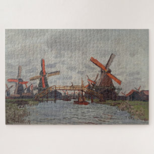 Claude Monet Windmills at Zaandam Jigsaw Puzzle