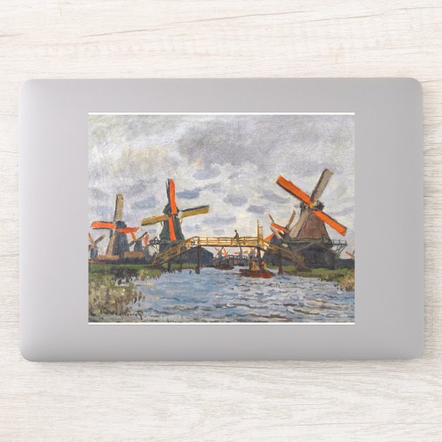Claude Monet - Windmills near Zaandam (Computer)