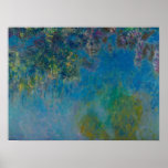 Claude Monet Wisteria Fine Art Floral GalleryHD Poster<br><div class="desc">Claude Monet. Wisteria. c. 1925. Oil on canvas. Fine art original painting by famous French Impressionist artist Claude Monet.</div>