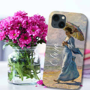 Claude Monet, Woman Walking with Umbrella,Elegant iPhone 13 Case
