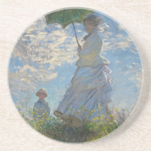 Claude Monet Woman with a Parasol 1875 Coaster
