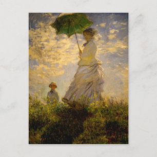 Claude Monet -Woman with a Parasol (1875) Postcard