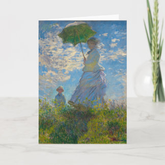 Claude Monet Woman with a Parasol Card