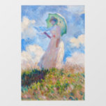Claude Monet - Woman with a Parasol facing left<br><div class="desc">Study of a Figure Outdoors,  also known as Woman with a Parasol/Umbrella facing left. By Claude Monet in 1886.</div>