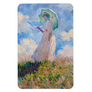 Claude Monet - Woman with a Parasol facing left Magnet