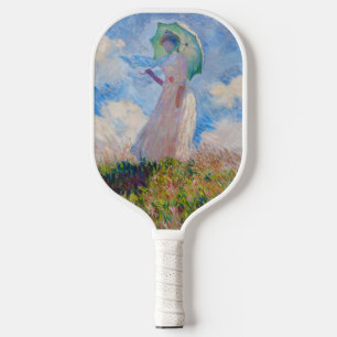 Claude Monet - Woman with a Parasol facing left Pickleball Paddle