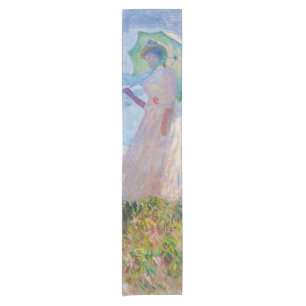 Claude Monet - Woman with a Parasol facing left Short Table Runner