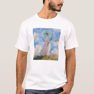 Claude Monet - Woman with a Parasol facing left T-Shirt