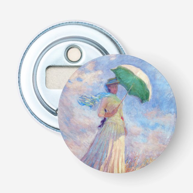 Claude Monet - Woman with a Parasol facing right Bottle Opener (Front)