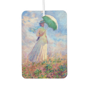 Claude Monet - Woman with a Parasol facing right Car Air Freshener