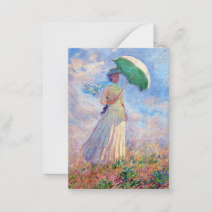 Claude Monet - Woman with a Parasol facing right Card
