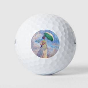 Claude Monet - Woman with a Parasol facing right Golf Balls