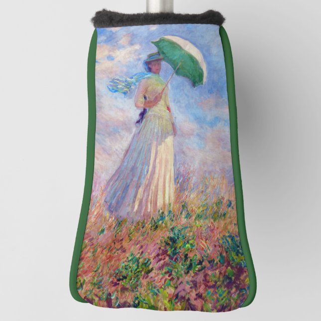 Claude Monet - Woman with a Parasol facing right Golf Head Cover (Rotate 90)