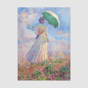 Claude Monet - Woman with a Parasol facing right Tissue Paper