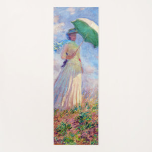 Claude Monet - Woman with a Parasol facing right Yoga Mat