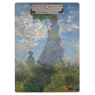Claude Monet Woman with a Parasol Fine Art Clipboard