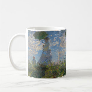 Claude Monet Woman with a Parasol Fine Art Coffee Mug