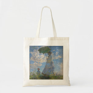 Claude Monet Woman with a Parasol Fine Art Tote Bag