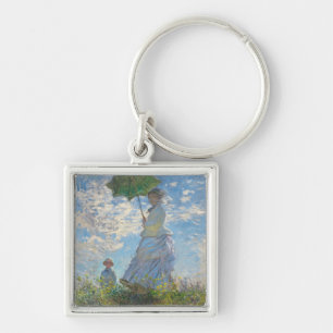 Claude Monet Woman with a Parasol Key Ring