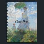Claude Monet Woman with a Parasol, Madame Monet Notebook<br><div class="desc">Woman with a Parasol, Madame Monet and Her Son (1875) by Claude Monet. monet, claude monet, impressionism, monet water lilies, flowers, water lilies, impressionist, floral, french, monet sunset, monet blue water lilies, monet irises, landscape, french art, fine art, nature, artist, water, vintage, garden, france, green, masterpiece, blue, pond, flower, claude,...</div>