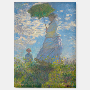 Claude Monet Woman with a Parasol Magnet