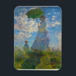 Claude Monet Woman with a Parasol Magnet<br><div class="desc">Add Impressionist beauty to your everyday view. This rectangular magnet features Claude Monet’s Woman with a Parasol, painted in airy blues, soft whites, and fresh greens. The graceful mother-and-child scene, captured in luminous brushstrokes, brings timeless charm to refrigerators, lockers, or office boards. Lightweight yet durable, it’s both decorative and practical—perfect...</div>