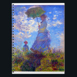 Claude Monet Woman with a Parasol Notebook<br><div class="desc">Woman with a Parasol painted by Claude Monet in 1875.</div>