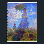 Claude Monet Woman with a Parasol Notebook<br><div class="desc">Woman with a Parasol painted by Claude Monet in 1875.</div>