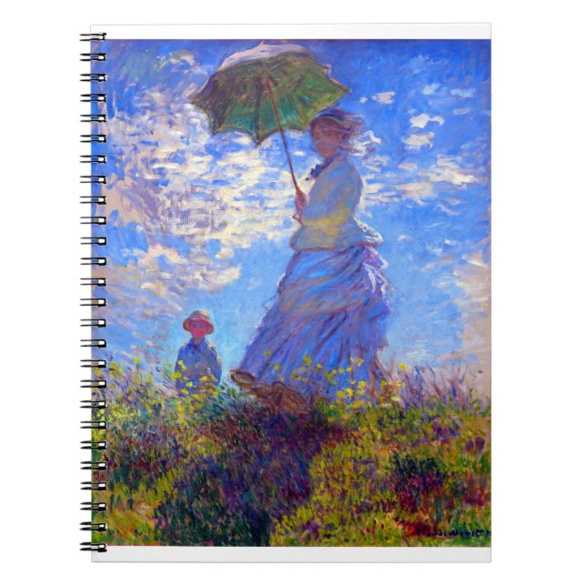 Claude Monet Woman with a Parasol Notebook (Front)
