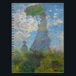 Claude Monet Woman with a Parasol Notebook<br><div class="desc">Inspire every note with Impressionist beauty. This notebook features Claude Monet’s Woman with a Parasol, alive with airy blues, soft whites, and fresh greens. The luminous mother-and-child scene adds serenity and charm to daily writing. With lined pages and a portable size, it’s perfect for journalling, class notes, or meeting minutes....</div>