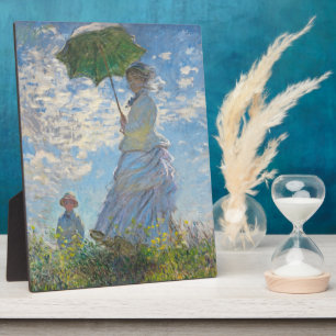 Claude Monet Woman with a Parasol Plaque