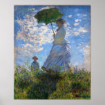 Claude Monet: Woman With a Parasol Poster<br><div class="desc">Claude Monet was a founder of French impressionist painting, and the most consistent and prolific practitioner of the movement's philosophy of expressing one's perceptions before nature, especially as applied to plein-air landscape painting. The 1875 painting Woman With a Parasol-Madame Monet and Her Son belongs to a series of paintings which...</div>