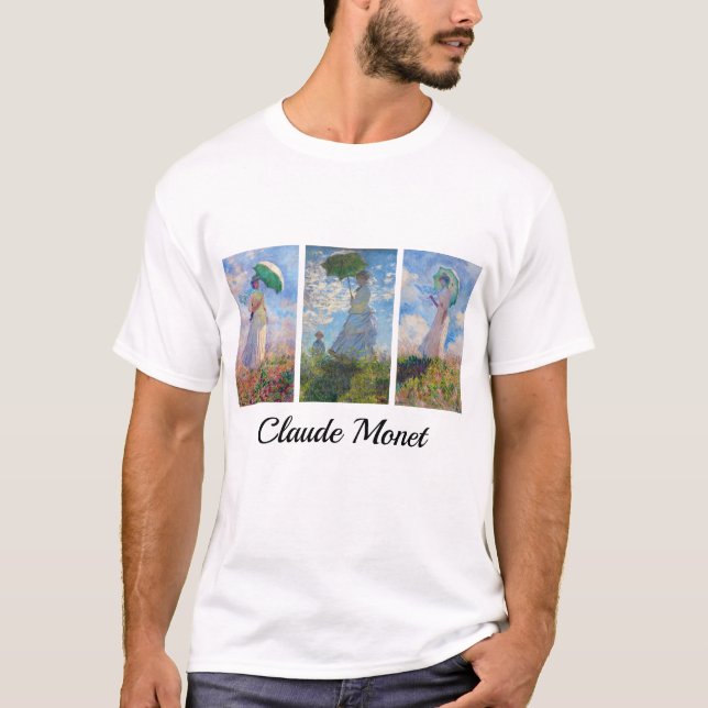 Claude Monet -  Woman with a Parasol serie T-Shirt (Front)