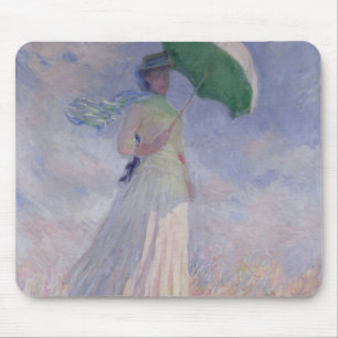 Claude Monet Woman with a Parasol Turned Right Mouse Pad