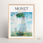 Claude Monet Woman with a Parasol Vintage Painting Poster<br><div class="desc">Step into the luminous world of Claude Monet's art with this exquisite art print. Featuring the iconic painting "Woman with a Parasol - Madame Monet and Her Son, " this masterpiece captures a candid moment of a mother and child amidst nature's beauty. Elevate your living space with a touch of...</div>