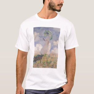Claude Monet Woman with Parasol Turned Left T-Shirt