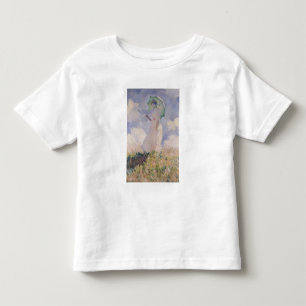 Claude Monet   Woman with Parasol Turned Left Toddler T-Shirt