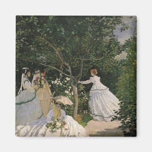 Claude Monet Women in the Garden, 1866 Magnet