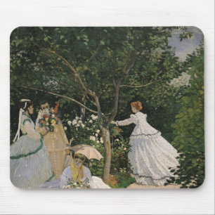 Claude Monet Women in the Garden, 1866 Mouse Pad