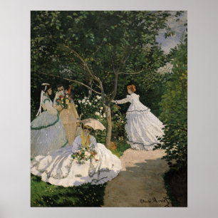 Claude Monet Women in the Garden, 1866 Poster