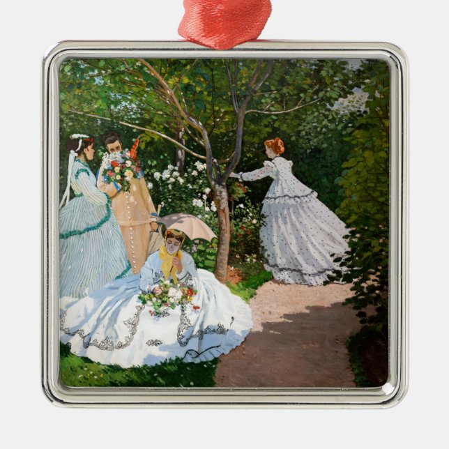 Claude Monet - Women in the Garden Metal Ornament (Front)