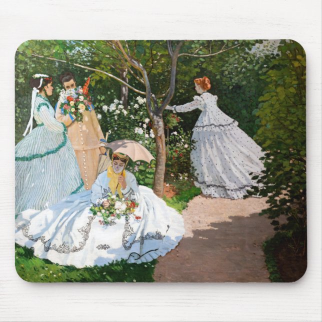 Claude Monet - Women in the Garden Mouse Pad (Front)