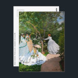 Claude Monet - Women in the Garden Postcard<br><div class="desc">Women in the Garden / Femmes au jardin - Claude Monet,  Oil on Canvas, 1866</div>
