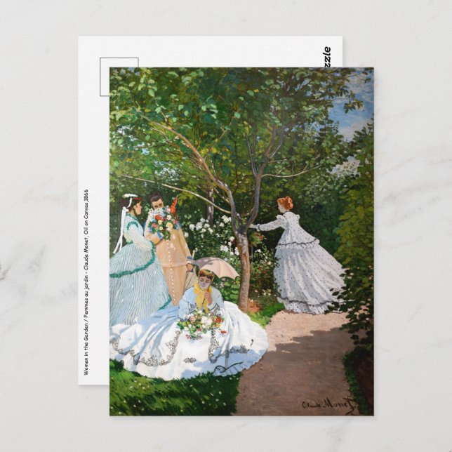 Claude Monet - Women in the Garden Postcard (Front/Back)