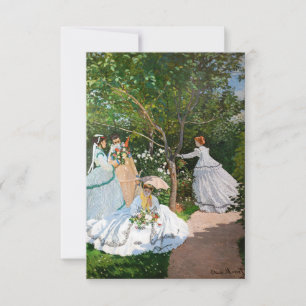 Claude Monet - Women in the Garden Thank You Card