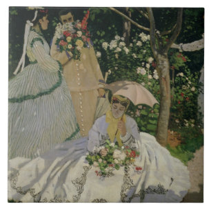 Claude Monet Women in the Garden Tile