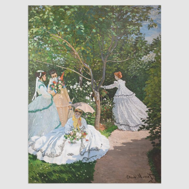 Claude Monet - Women in the Garden Tissue Paper (Creator Uploaded)